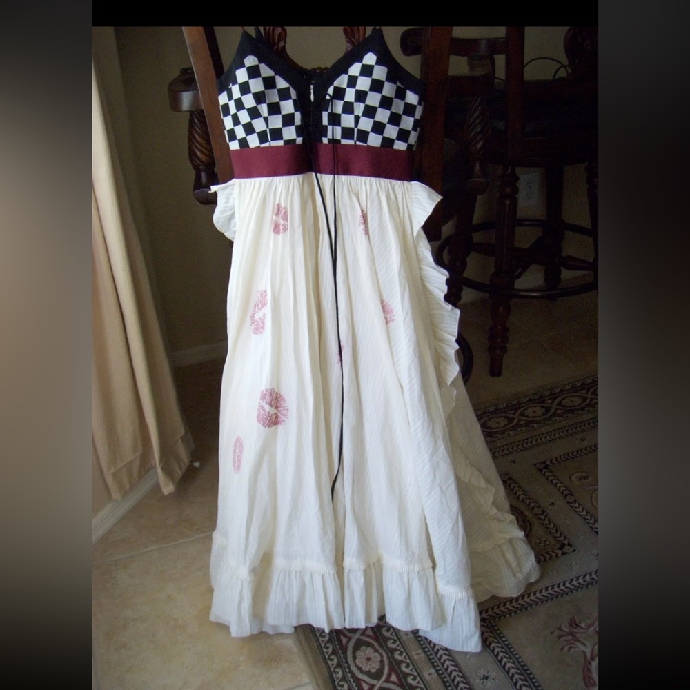 Undercover Checkboard-print Cotton Dress Size 1